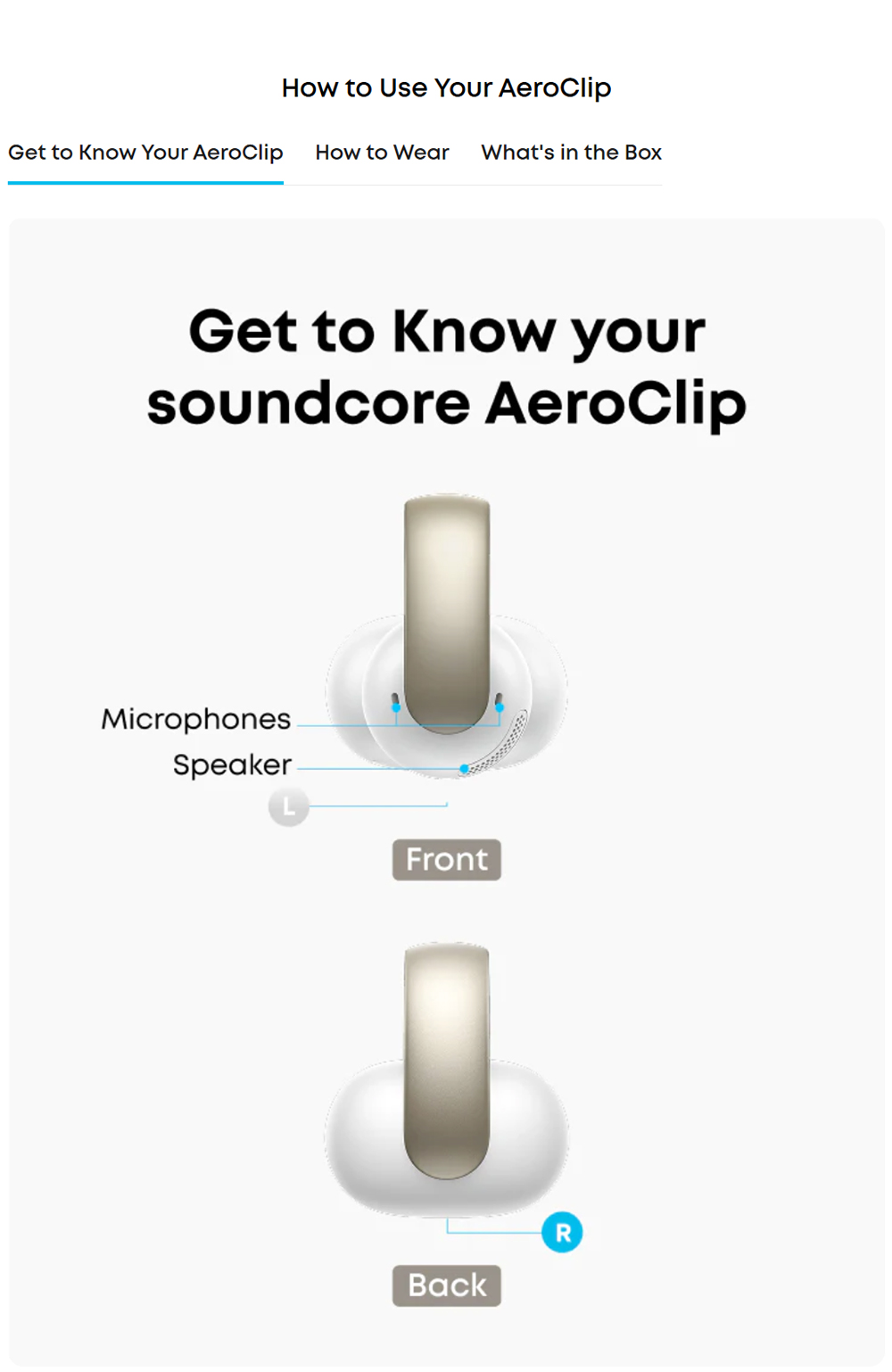 Anker Soundcore AeroClip Open-Ear Clip-On Earbuds, Snug and Secure, IPX4 Water-Resistant, Dynamic Voice Capture, Long-Lasting
Listening - White