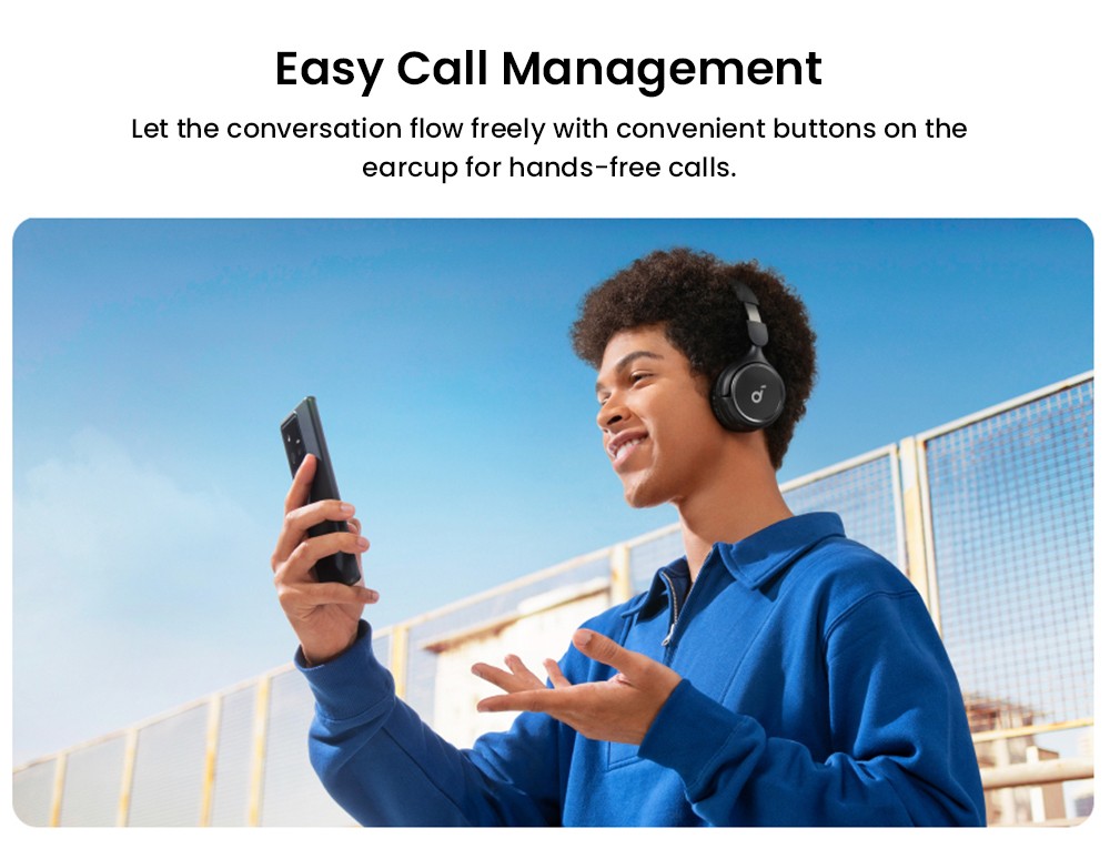 Anker Soundcore H30i Headphones, Bluetooth 5.3, Up to 70 Hours Playtime, Multipoint Connection - White