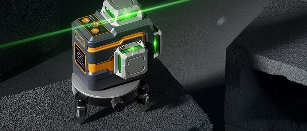 Refurbished CIGMAN CM-S01 12 Lines Laser Level, With APP Control, 3x360°, Self-leveling & Manual Mode, Stepless Dimming, 30h Max. Usage Time, IP54 Waterproof