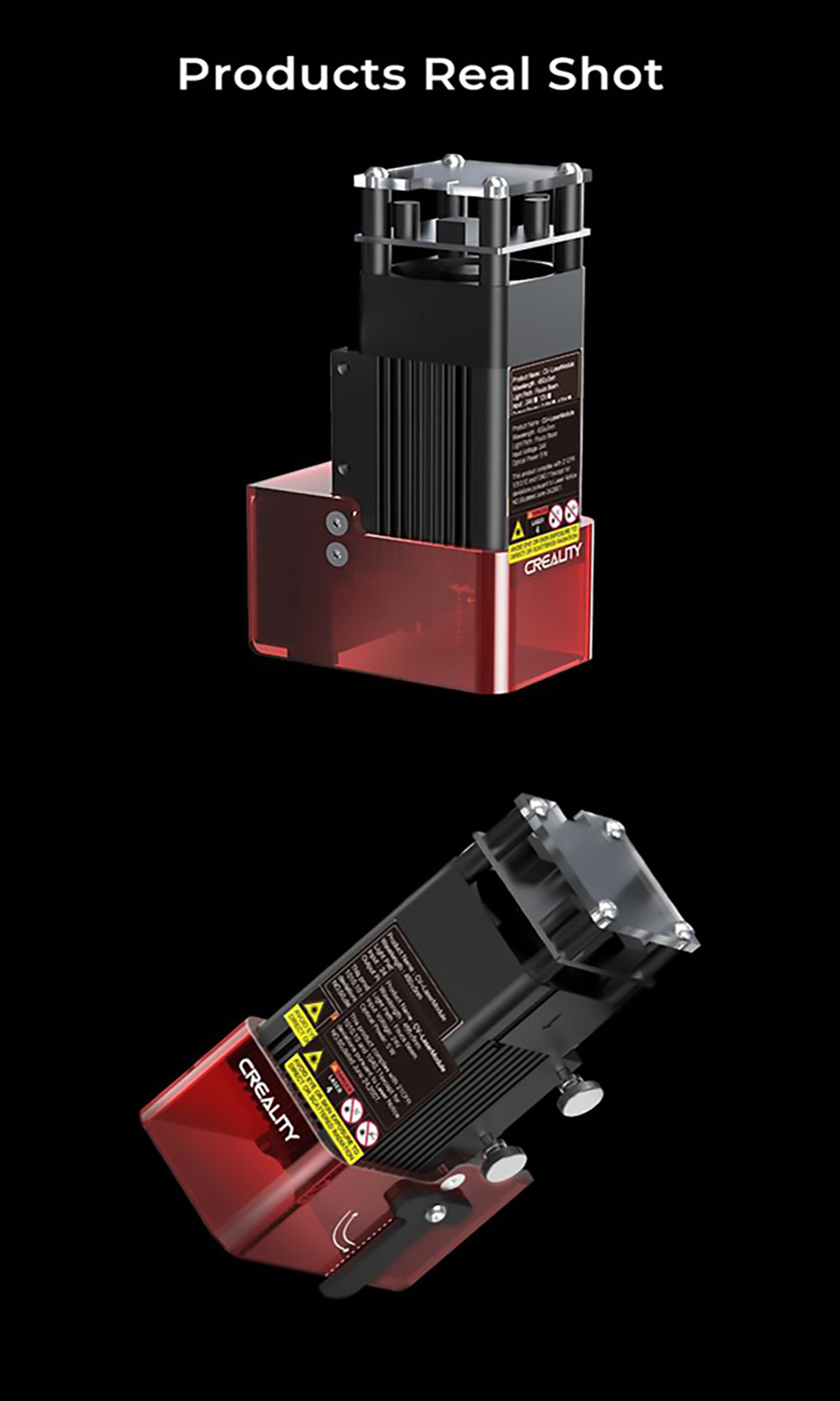 Refurbished Creality Ender-3 S1/S1 Pro CV-LaserModule 24V 5W 3D Printer Part Precise Focusing Soot Absorption Engraving Laser Head