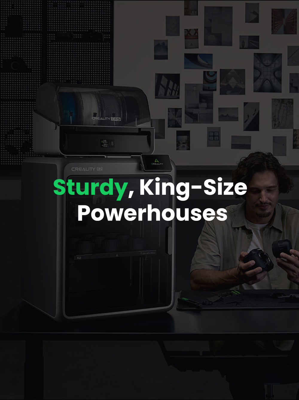 Creality K2 Combo 3D Printer, CFS System, 260*260*260mm