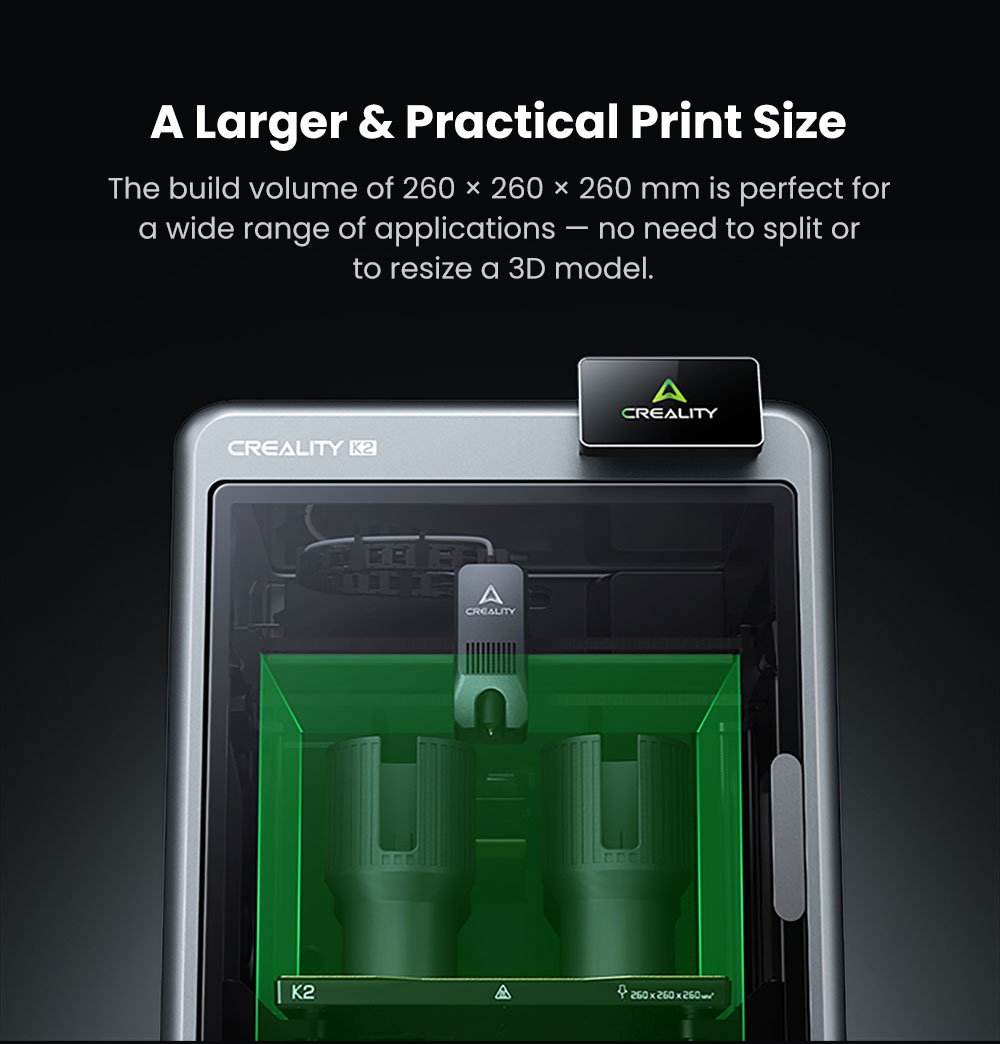 Creality K2 Combo 3D Printer, CFS System, 260*260*260mm