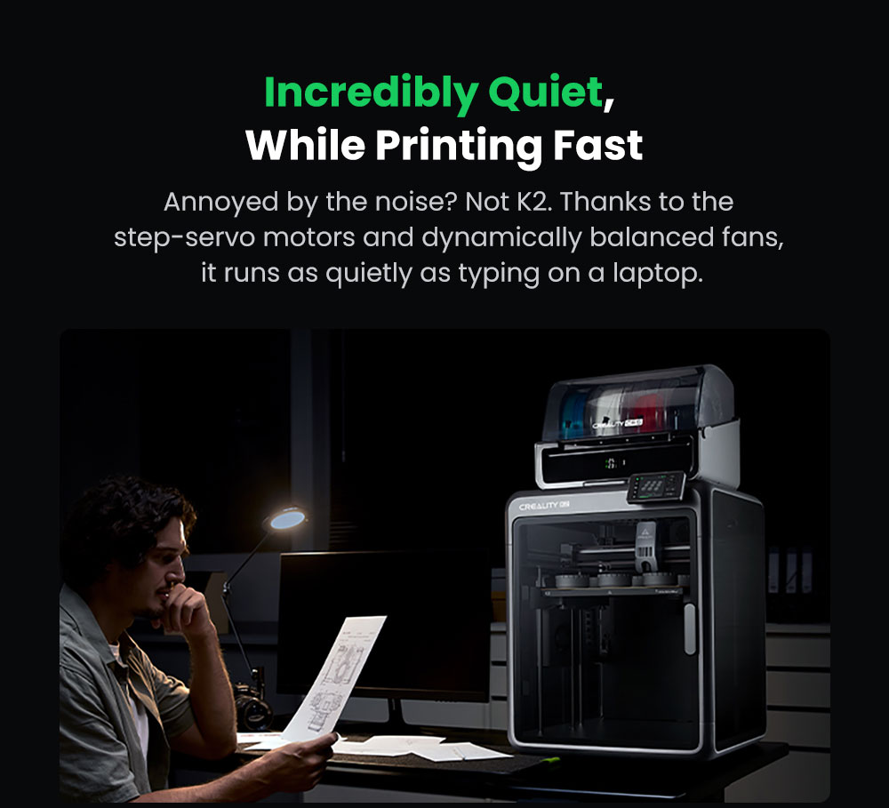 Creality K2 Combo 3D Printer, CFS System, 260*260*260mm