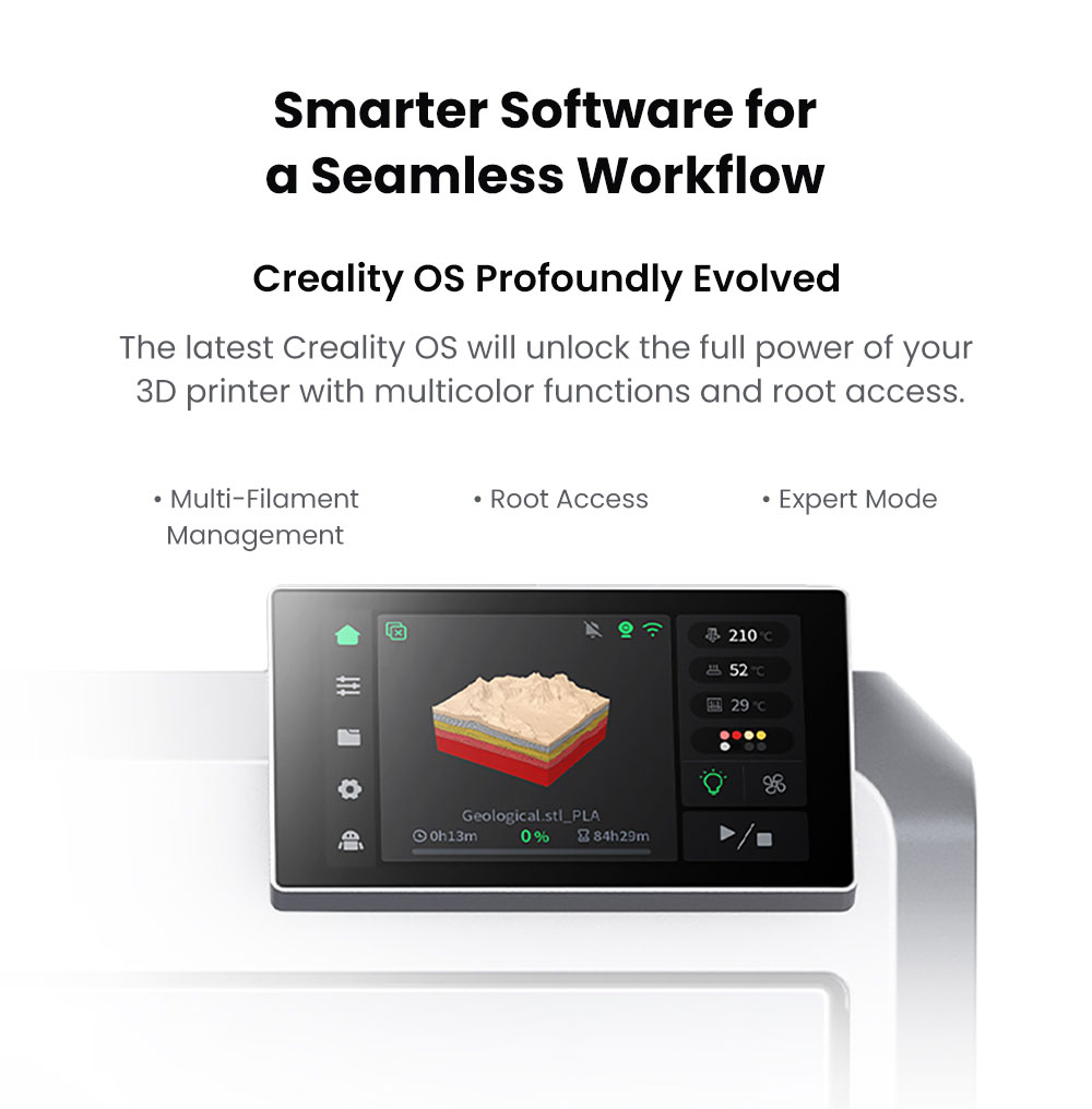 Creality K2 Combo 3D Printer, CFS System, 260*260*260mm
