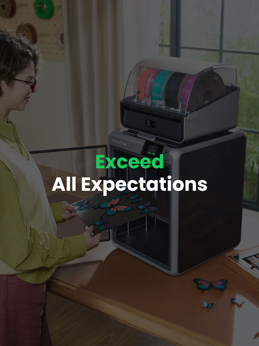 Creality K2 Combo 3D Printer, CFS System, 260*260*260mm