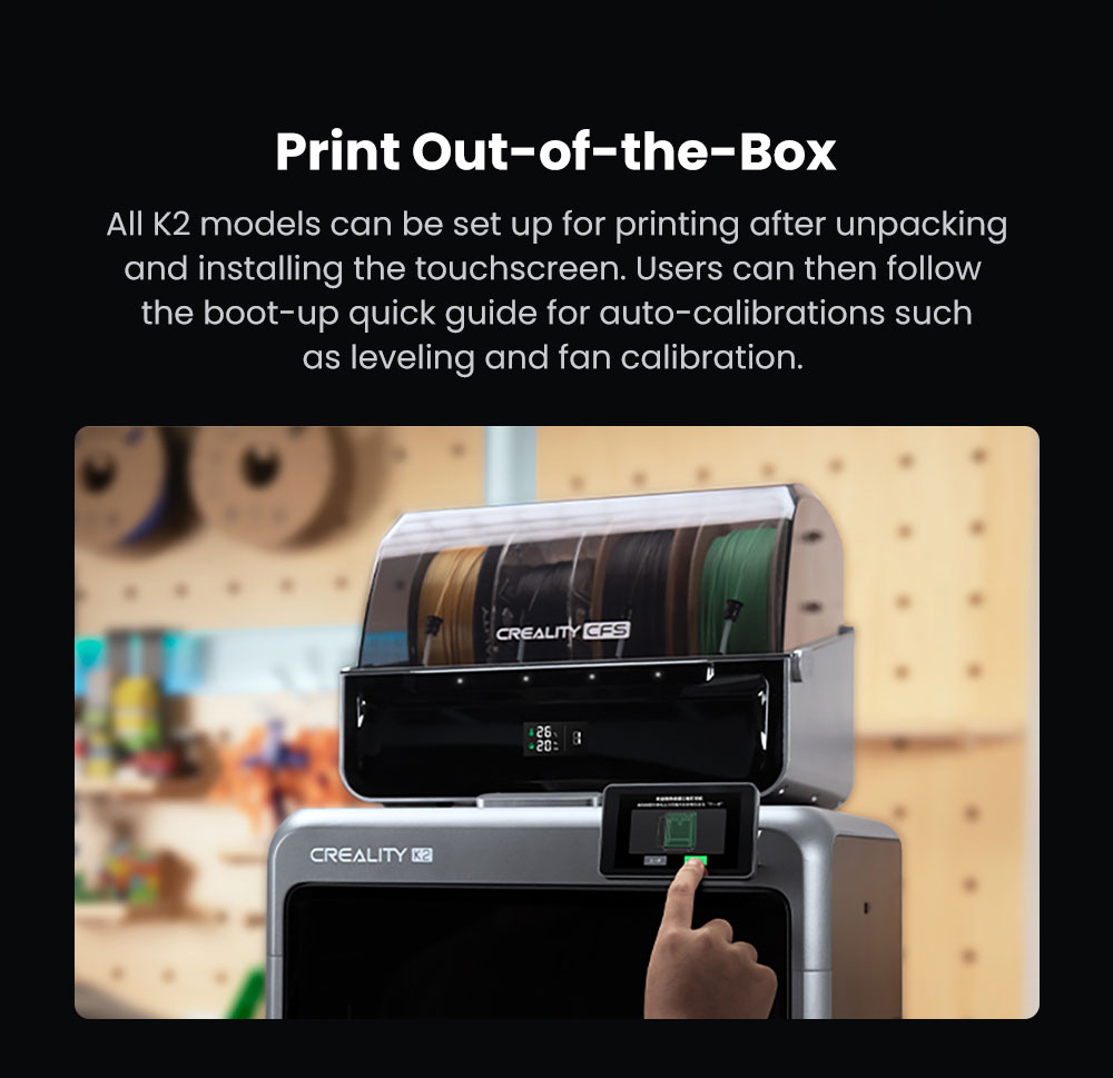 Creality K2 Combo 3D Printer, CFS System, 260*260*260mm