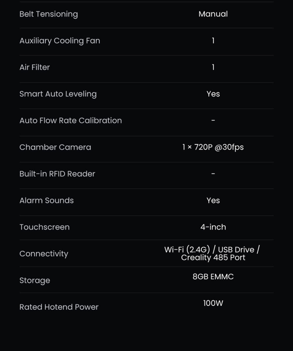 Creality K2 Combo 3D Printer, CFS System, 260*260*260mm