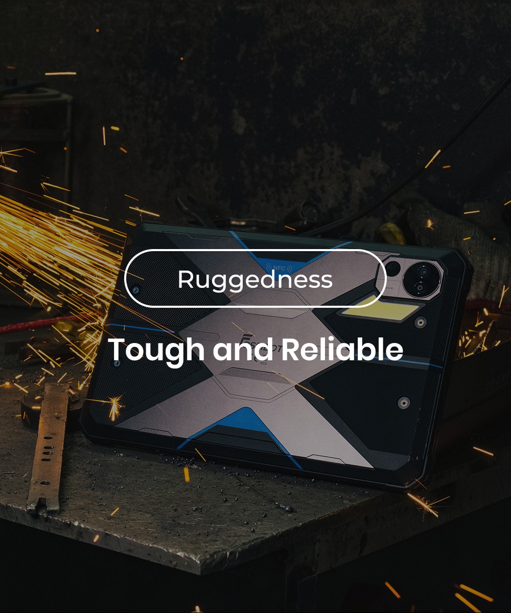 FOSSiBOT DT3 5G Rugged Tablet, Android 15, 10.4