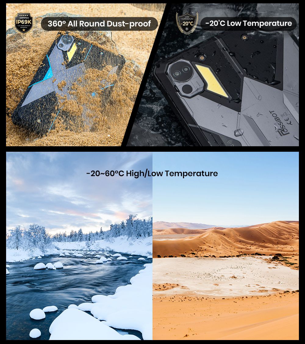 FOSSiBOT DT3 5G Rugged Tablet, Android 15, 10.4