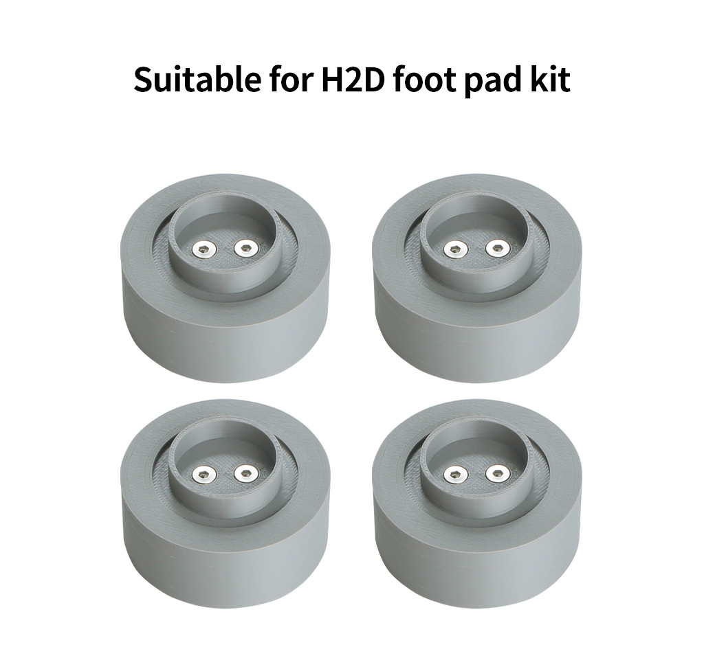 FYSETC 4pcs Shock-Absorbing Foot Pads for Bambu Lab H2D 3D Printer