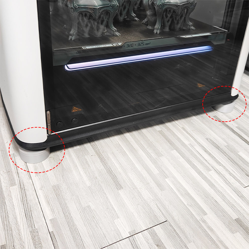 FYSETC 4pcs Shock-Absorbing Foot Pads for Bambu Lab H2D 3D Printer