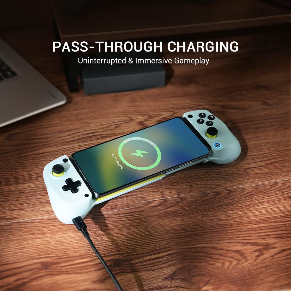 GameSir X5 Lite Type-C Wired Mobile Game Controller, Phone Controller with Hall Effect Sticks, Turbo Function, Pass-through Charging, Plug and Play - Wasabi