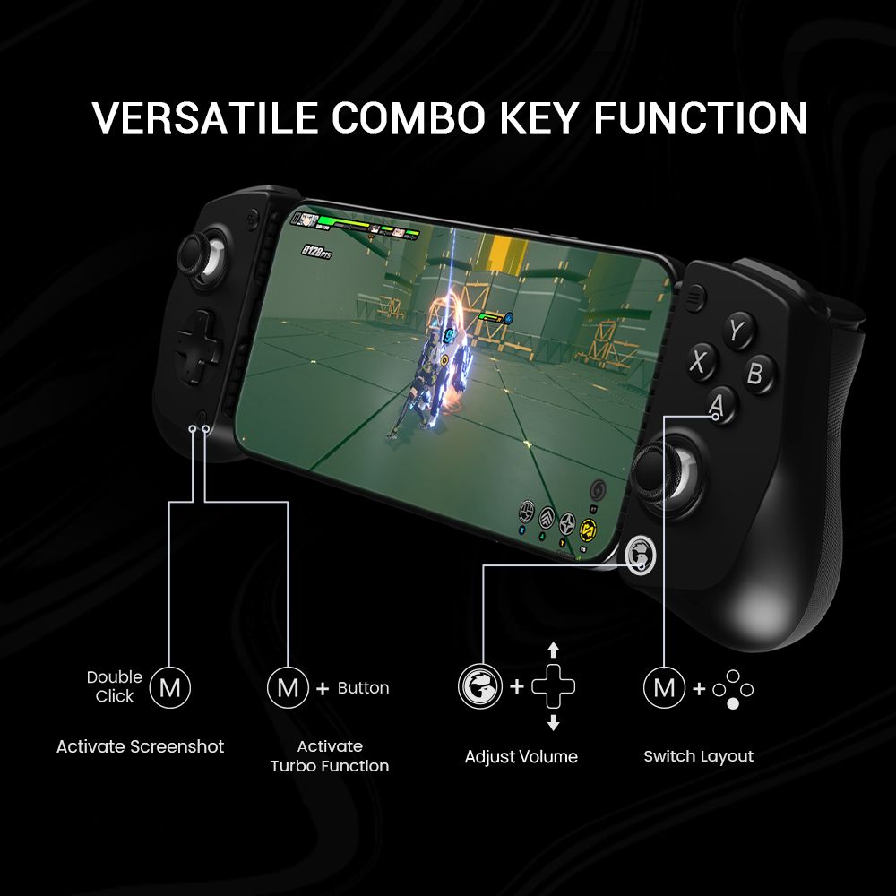 GameSir X5 Lite Type-C Wired Mobile Game Controller, Phone Controller with Hall Effect Sticks, Turbo Function, Pass-through Charging, Plug and Play - Wasabi