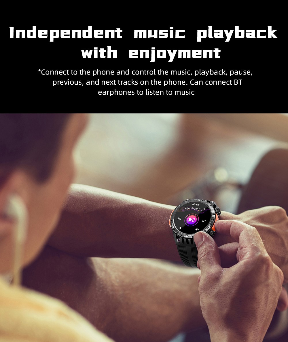 LOKMAT ZEUS 6 PRO Smartwatch, Dual Flashlight, Bluetooth Calling, 5ATM Waterproof, AI Voice Assistant, Health  Monitoring - Green