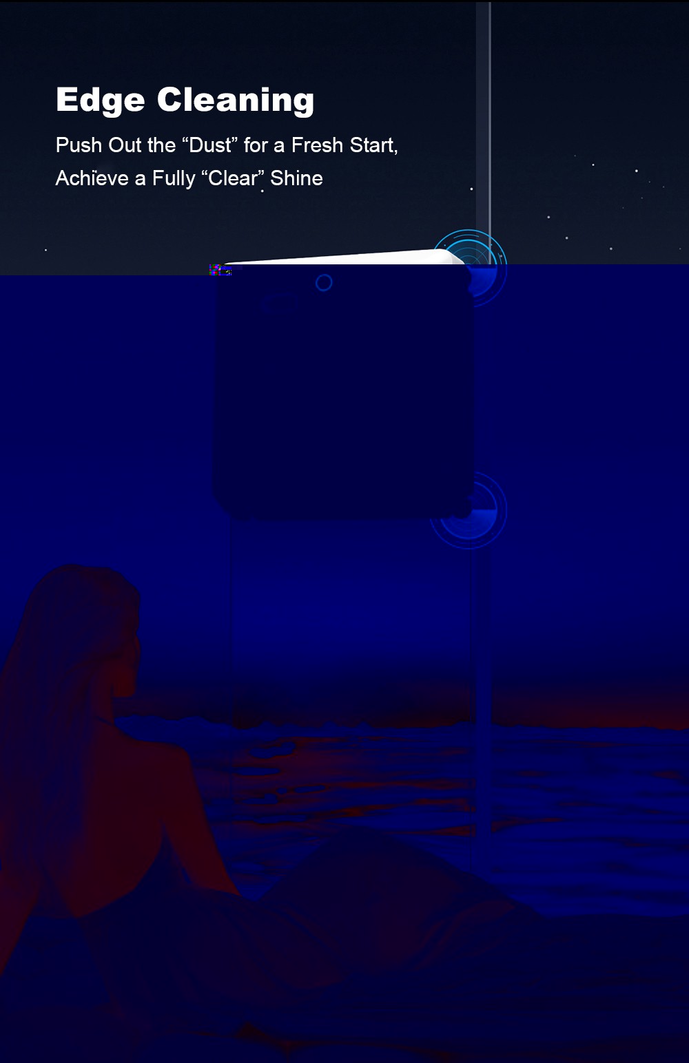 Liectroux S9 Window Cleaning Robot, Dual Roller Brushes, 6-way Water Spray, 9000Pa Suction, Remote and App Control