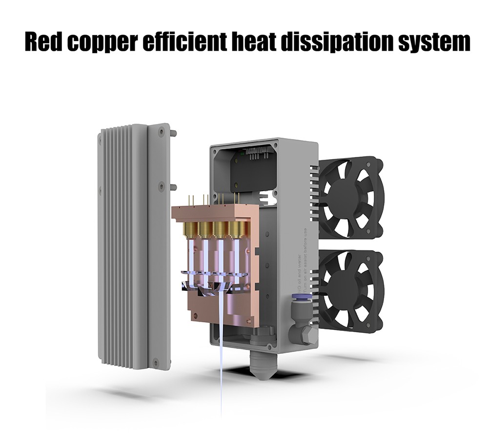 Refurbished NEJE E80 24W Fixed-Focus Laser Module, 0.06x0.06mm Focus