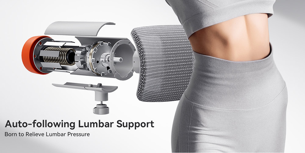 NEWTRAL NT002 Ergonomic Office Chair, 2D Headrest, 4D Armrest, 96&deg;-136&deg; Adjustable Recline Angle, Adjustable Seat Depth & Height, Retractable Leg Rest