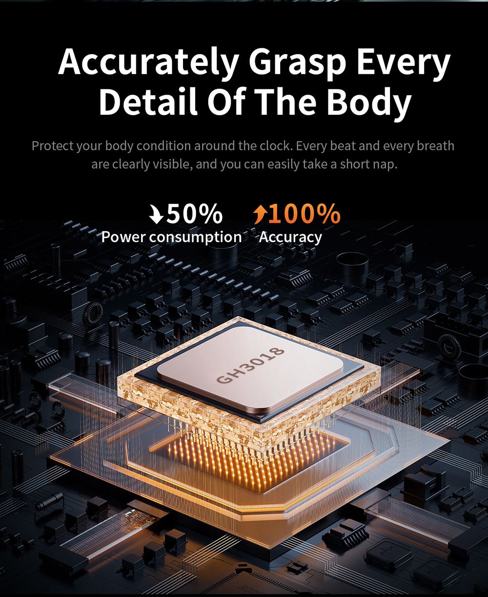 SENBONO G100 Smartwatch, DIY Video Watch Dial, 5ATM Waterproof, Health Monitoring, Bluetooth Calling, GPS Positioning, 100+ Sport Modes - Silver Orange