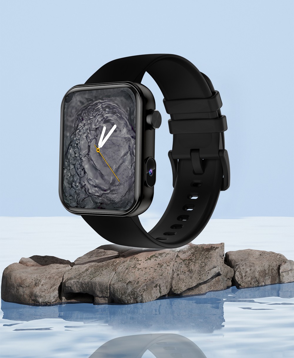 SENBONO P51 Smartwatch, 1.91 inch Screen, Bluetooth Calling, Health Monitoring, Photo & Video Taking - Black