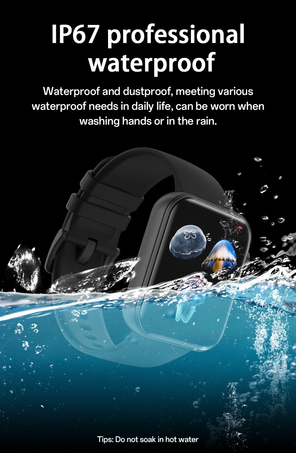 SENBONO P51 Smartwatch, 1.91 inch Screen, Bluetooth Calling, Health Monitoring, Photo & Video Taking - Golden