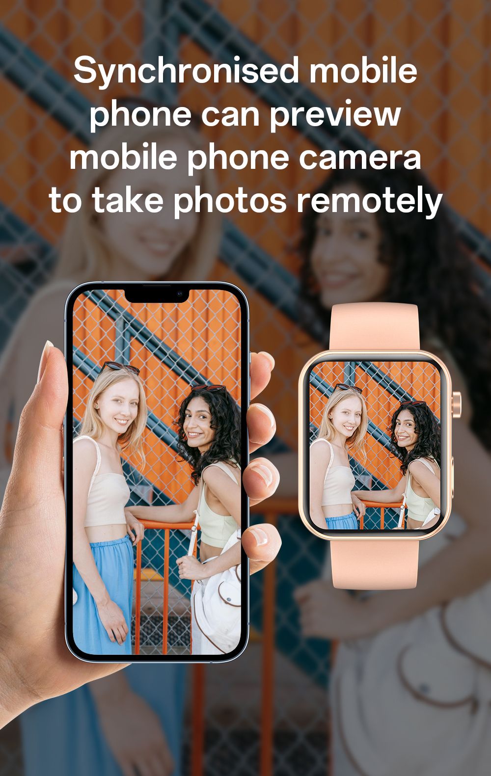 SENBONO P51 Smartwatch, 1.91 inch Screen, Bluetooth Calling, Health Monitoring, Photo & Video Taking - Golden