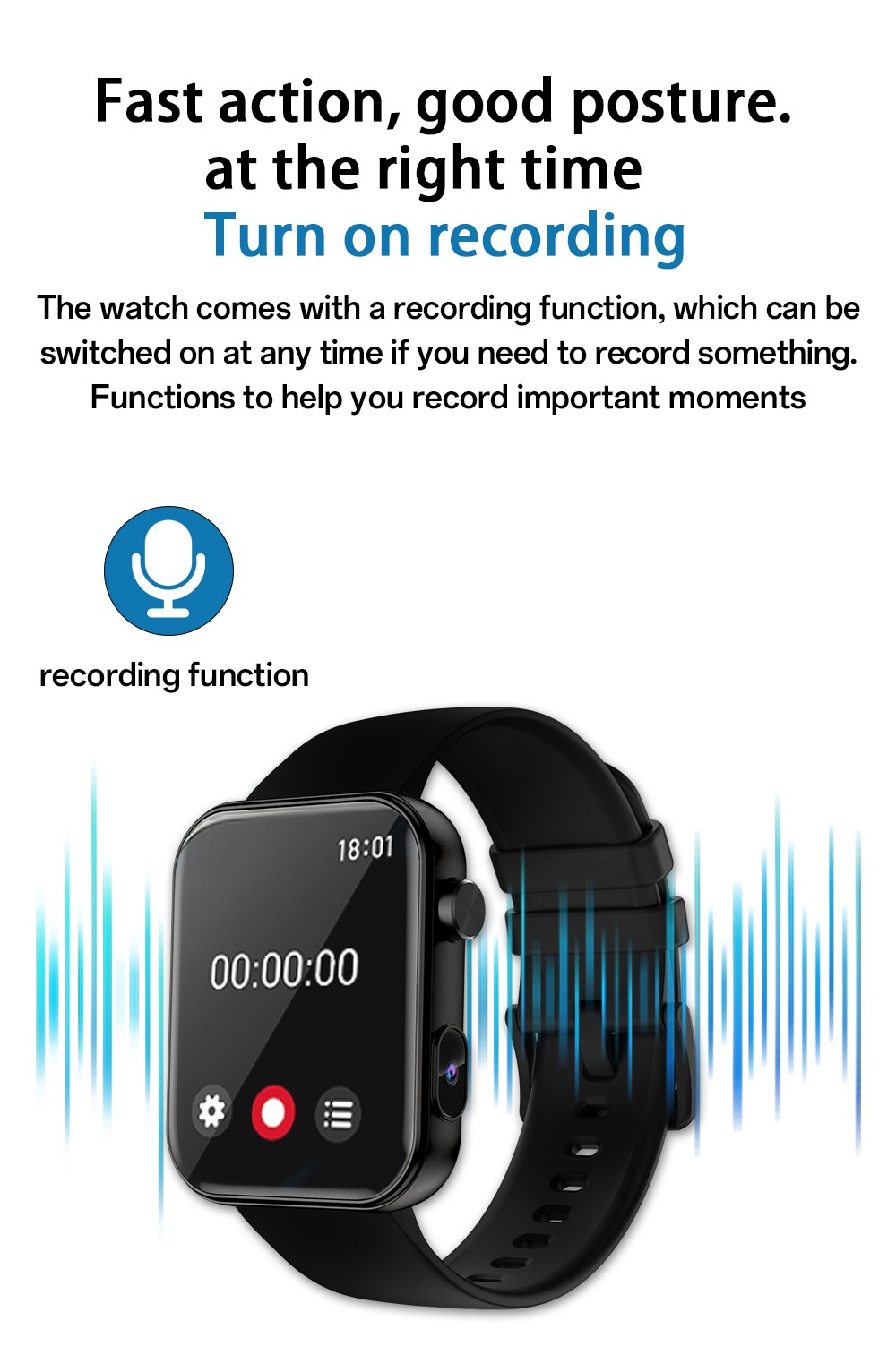 SENBONO P51 Smartwatch, 1.91 inch Screen, Bluetooth Calling, Health Monitoring, Photo & Video Taking - Golden