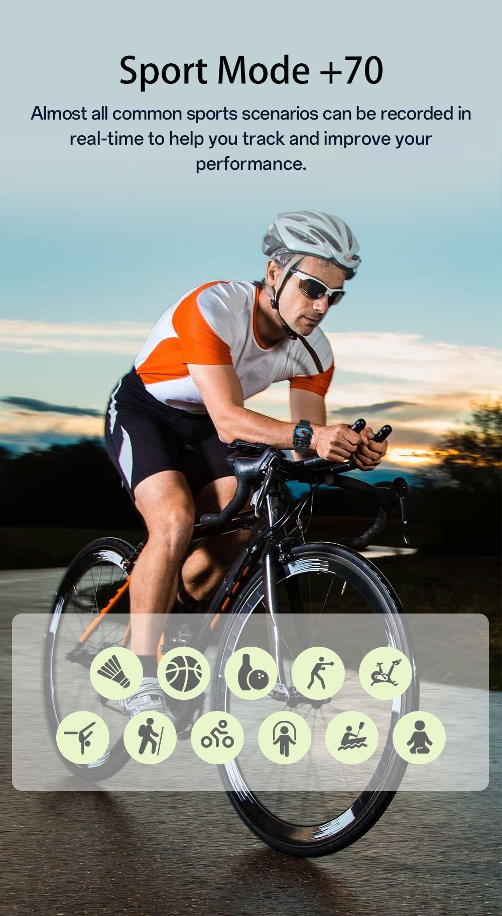 SENBONO P51 Smartwatch, 1.91 inch Screen, Bluetooth Calling, Health Monitoring, Photo & Video Taking - Golden