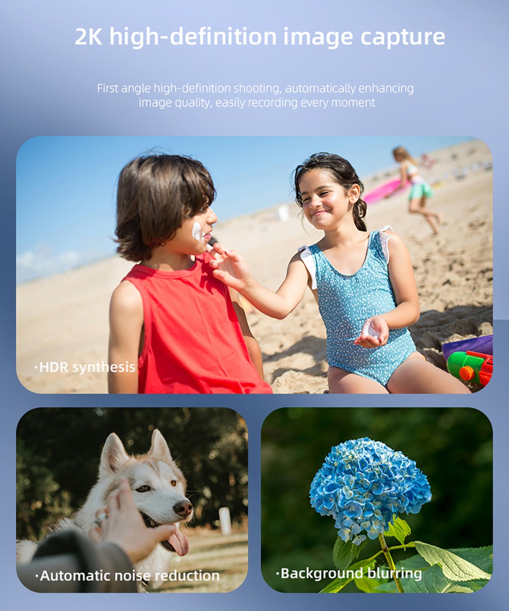 SENBONO V03 Smart Glasses, Al Assistant, HD Image Shooting, ENC Intelligent Noise Reduction Calling