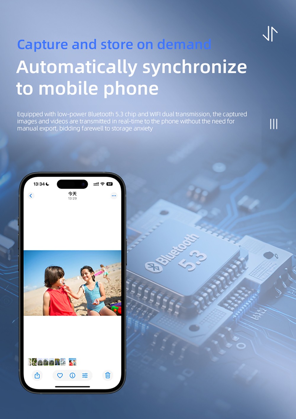 SENBONO V03 Smart Glasses, Al Assistant, HD Image Shooting, ENC Intelligent Noise Reduction Calling