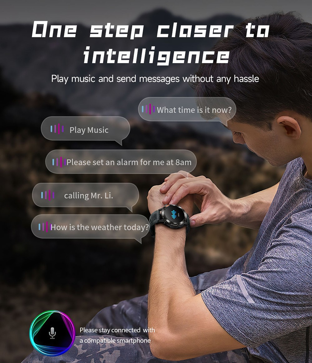 SENBONO V37Z Smartwatch, DIY Video Watch Dial, 100+ Sports Modes, Health Monitoring, Bluetooth Calling, IP68 Waterproof - Orange