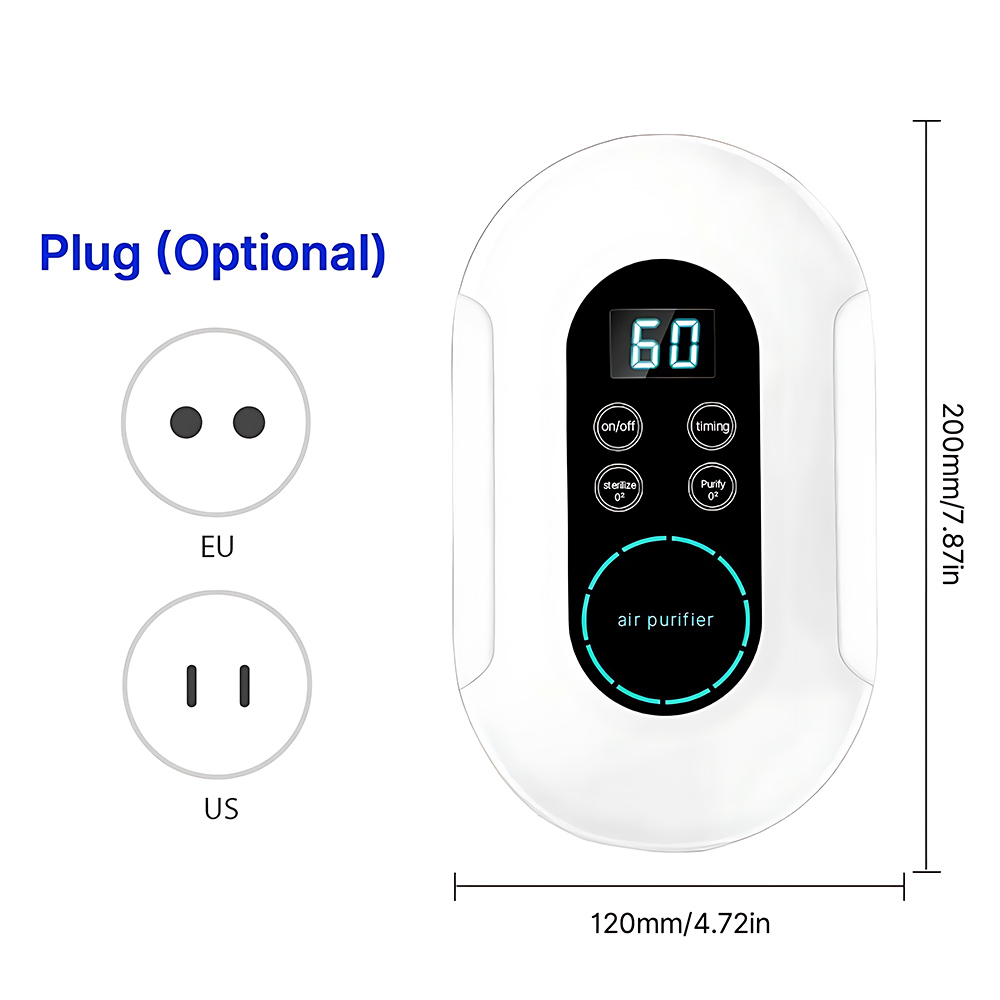 TQQX1-W3 Air Purifier Ozone Sterilizer, Circular Purification, Smart Touchscreen, APP Control