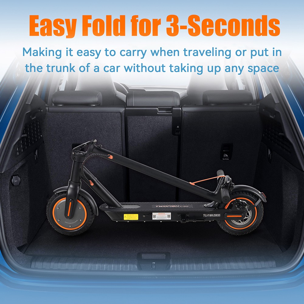 TWOFISH V1 MAX Electric Scooter, 400W Motor, 36V 10.4Ah batéria, 10