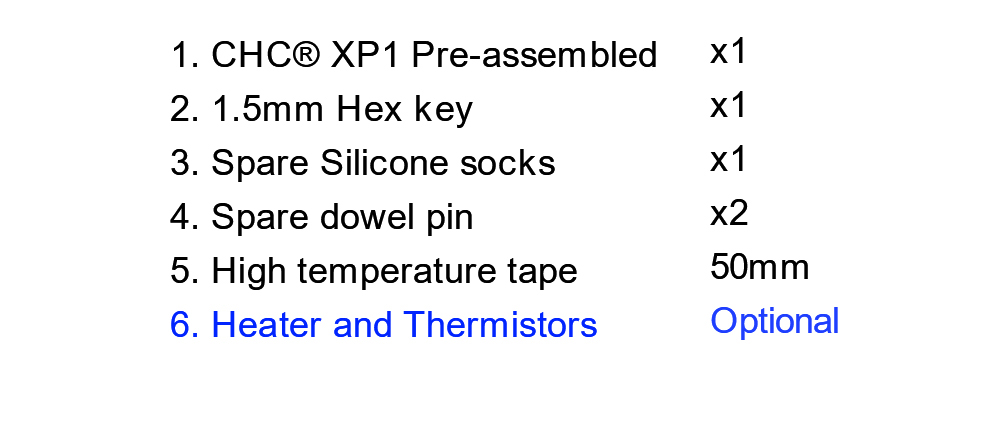 Trianglelab CHC XP1 Hotend for Bambu Lab P1 Series 3D Printer