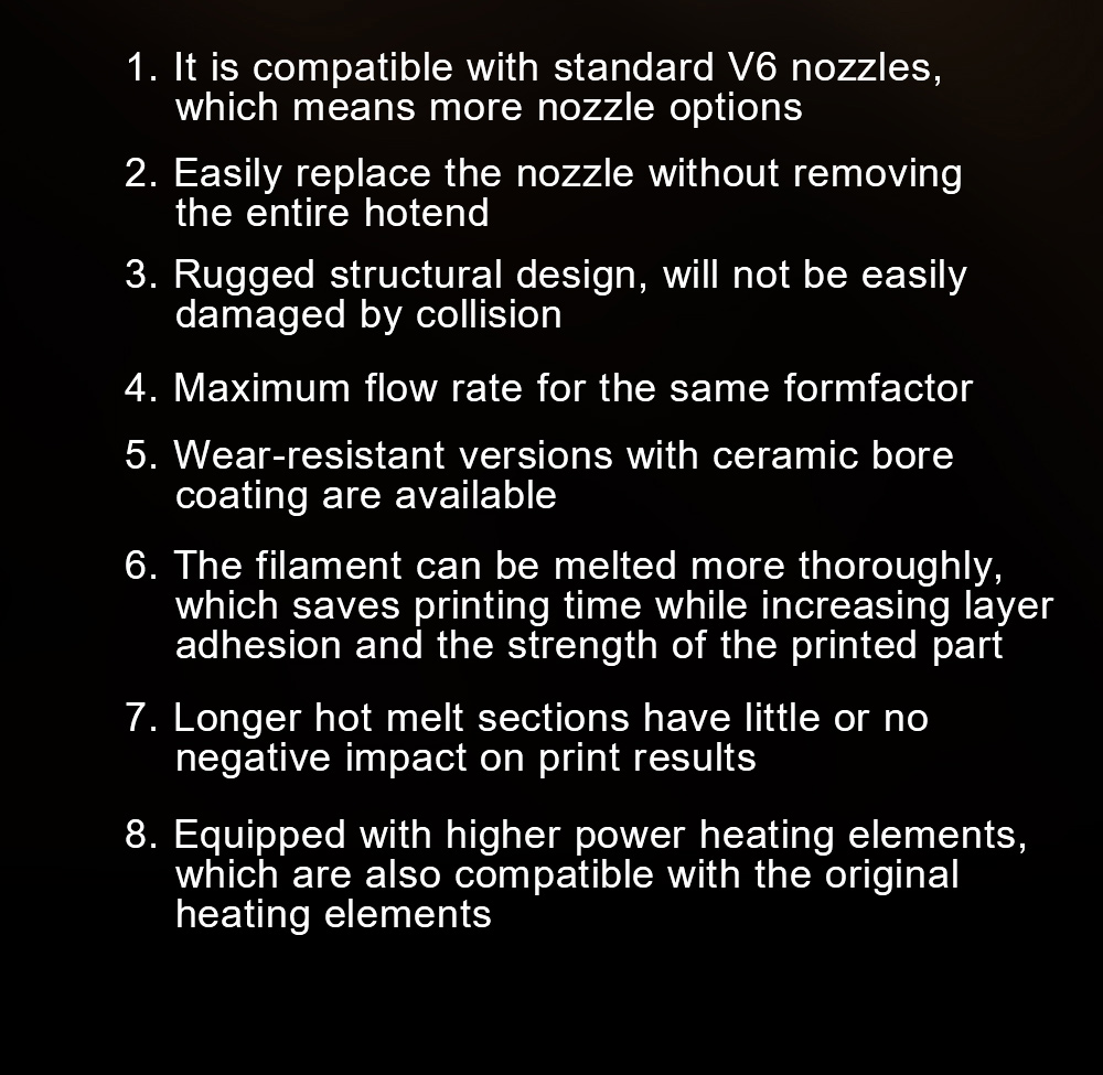Trianglelab CHC XP1 Hotend for Bambu Lab P1 Series 3D Printer