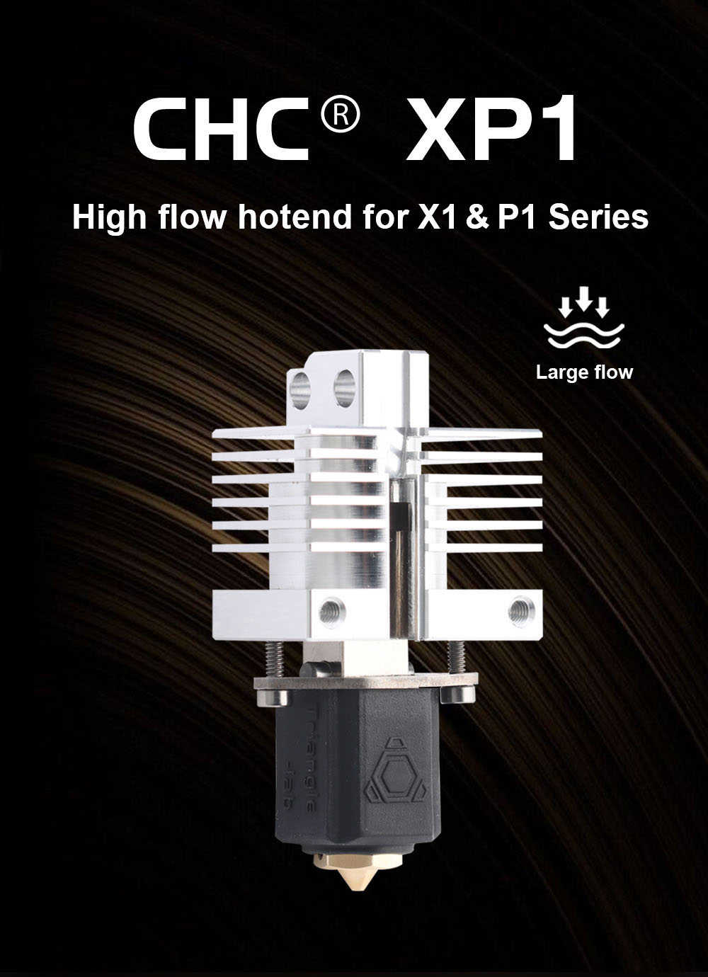 Trianglelab CHC XP1 Wear-resistant Hotend for Bambu Lab X1 & P1 Series 3D Printer (No Electricity)