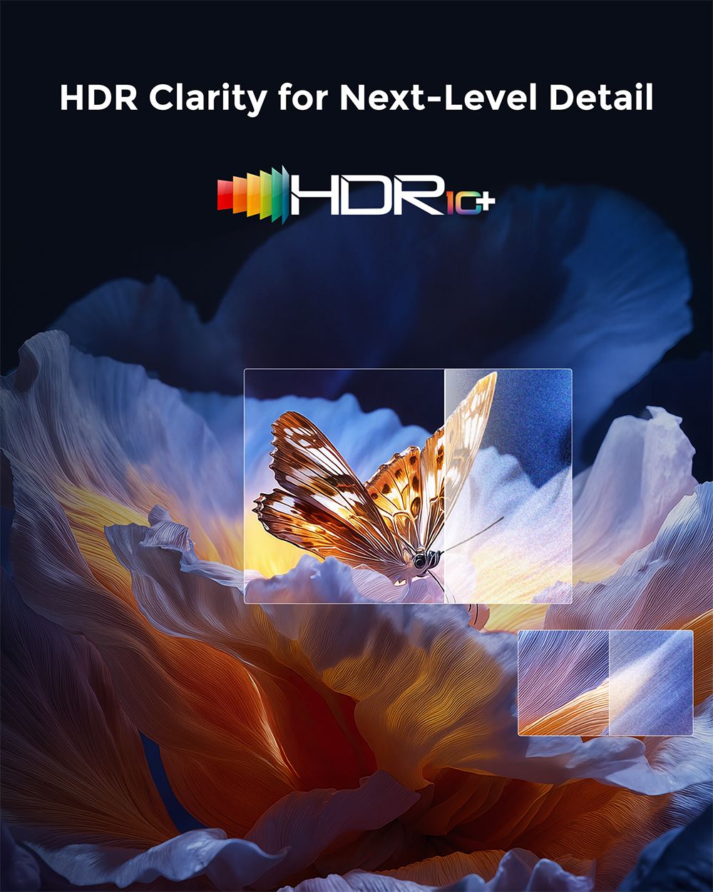 Ultimea Poseidon E100 Projector, 1800 ANSI, Native 1080P, 4K Decoding, Auto Focus & 6D Auto Keystone, Active 3D Image, 10W*2 Dolby Audio, Google TV