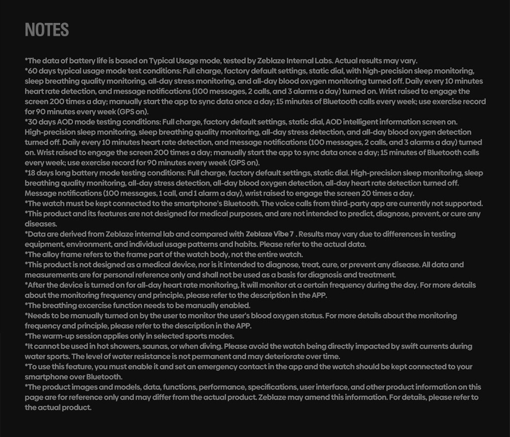 Zeblaze VIBE 8 Rugged Smartwatch, 1.43 inch AMOLED Display, Heart Rate & Sleep Monitoring, 100+ Workout Modes, Up to 60 Days Battery Life - Grey