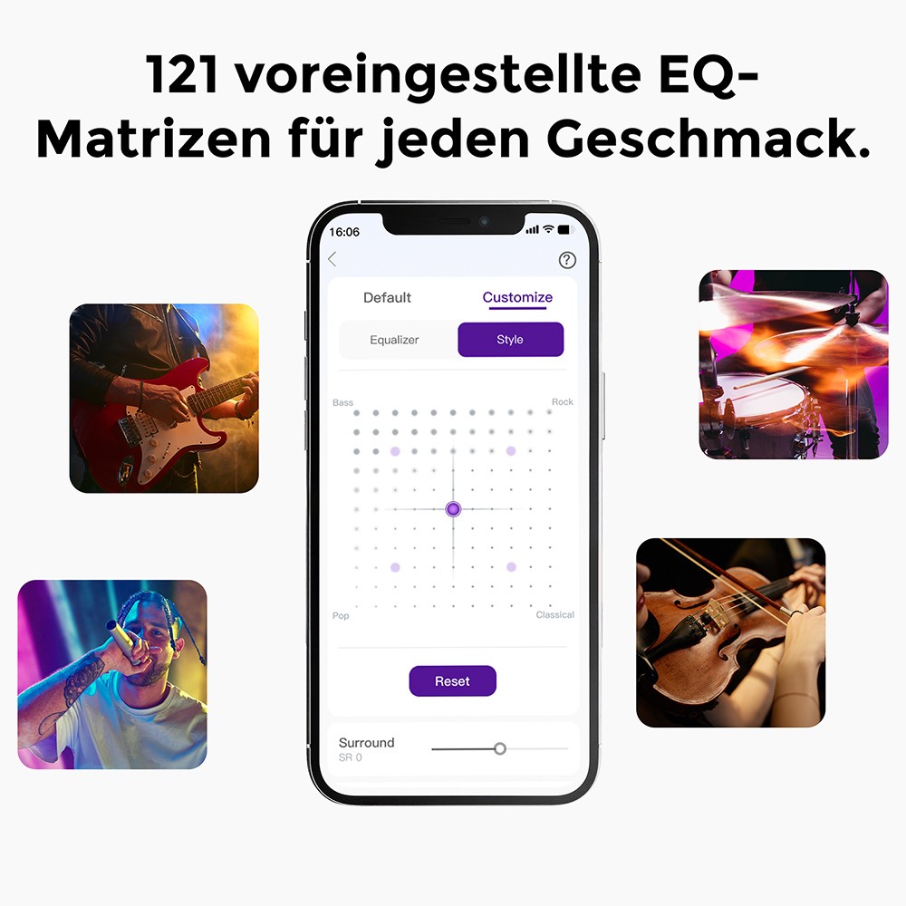 Ultimea Poseidon D80 Boom 7.1 Soundbar-Subwoofer-Lautsprecher-Kit, Dolby Atmos, 500 W Spitzenleistung, APP-Steuerung, 10-Band-Equalizer-Einstellungen, 121 voreingestellte EQ-Matrizen, Bluetooth 5.3