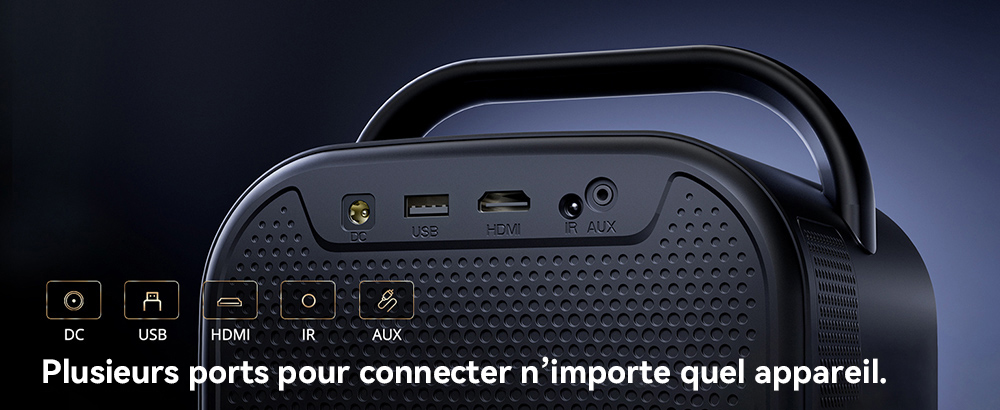 [Certifié Netflix et Google TV] Projecteur LCD ETOE Seal Pro 1000 ANSI, 1080P natif, certifié Dolby Audio, mise au point automatique. Correction automatique du trapèze, 2 haut-parleurs de 10 W, Chromecast intégré, Google Assistant