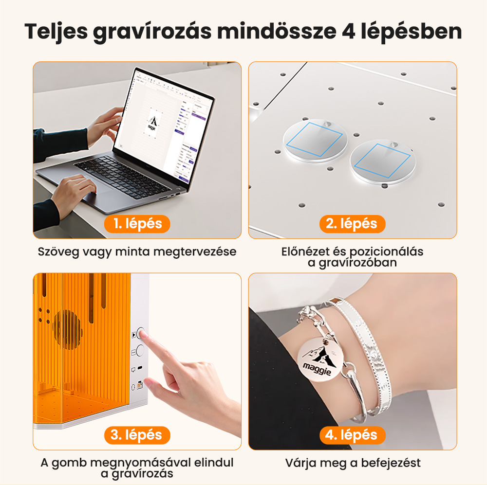 Mecpow X1 Dupla L&eacute;zer V&aacute;g&oacute;/Grav&iacute;roz&oacute;, 2W Infra + 10W Di&oacute;d&aacute;s, 5000mm/s sebess&eacute;g, 105&times;105mm