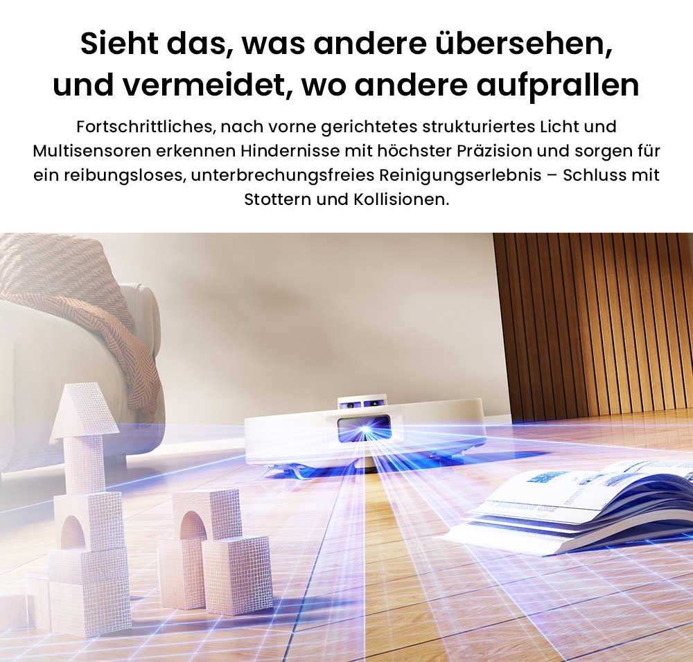 Narwal Narwal Freo S Roboterstaubsauger und -mopp, automatische Staubsammlung, 8000 Pa Saugleistung, intelligente Navigation und Sprachsteuerung