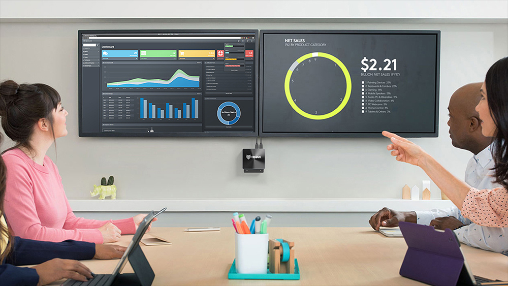 BMAX B9 Power Mini PC, Intel Core i9-12900H 14 c&oelig;urs Max 5,0 GHz, 32 Go de RAM 1 To SSD, DP+HDMI+Type-C Triple &eacute;cran 4K, prise en charge HDR dynamique, WiFi 6 Bluetooth 5.2, 2*USB 3.2 2*USB 2.0 1*RJ45 1*prise casque 3,5 mm