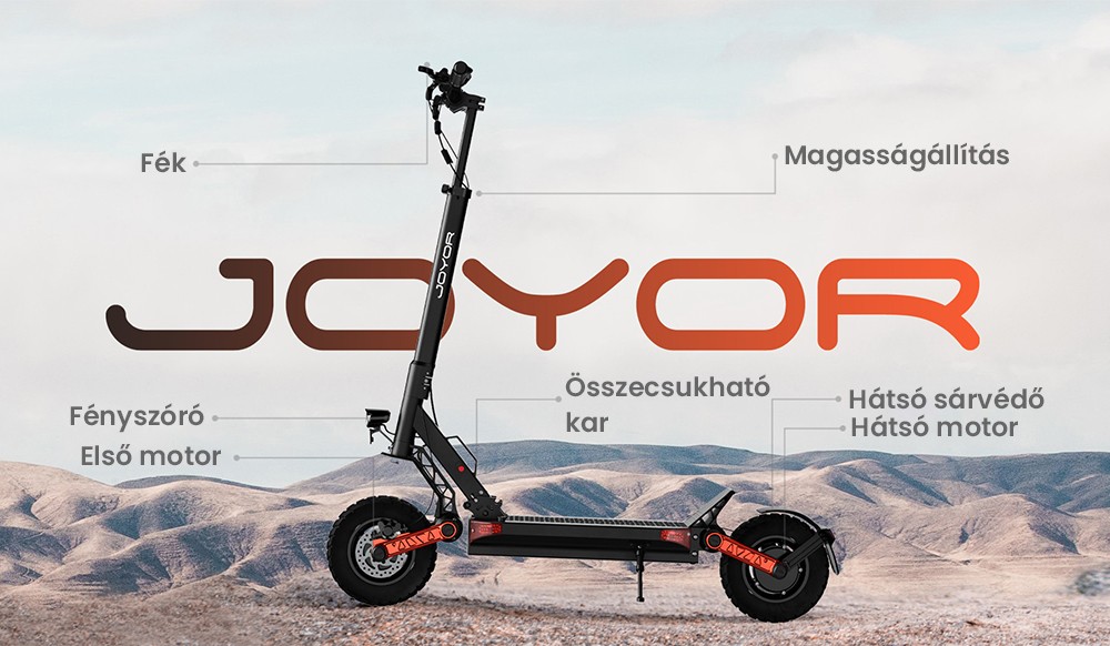 Joyor S10-S-Z elektromos roller kijelzője
