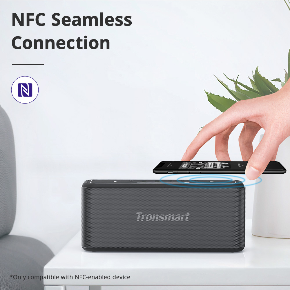 Tronsmart Mega Pro 60W-os vezet&eacute;k n&eacute;lk&uuml;li hangsz&oacute;r&oacute; SoundPulse IPX5 hangseg&eacute;d NFC TWS p&aacute;ros&iacute;t&aacute;ssal