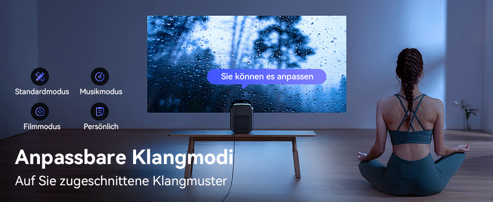 [Netflix- und Google TV-zertifiziert] ETOE Seal Pro-Projektor, 1000 ANSI, Google TV, Dolby Audio-zertifiziert, natives 1080P, automatische Trapezkorrektur, 2 x 10 W Lautsprecher, integrierter Chromecast, Google Assistant