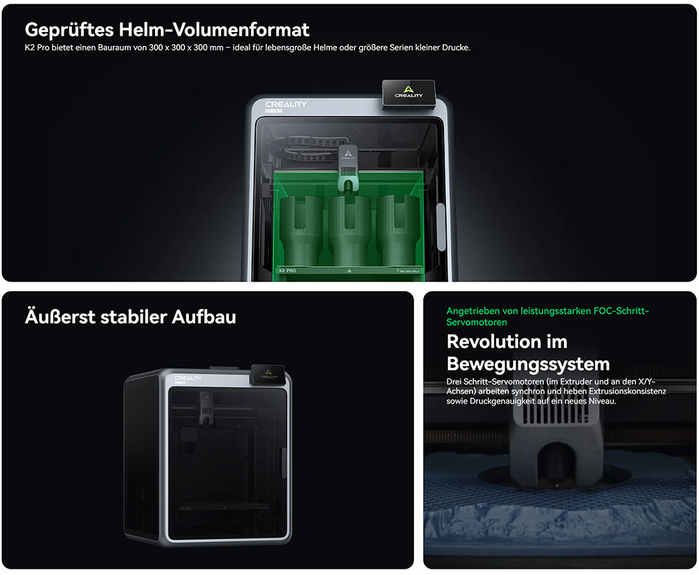 Creality K2 Pro Combo 3D-Drucker, CFS-System, 300*300*300mm