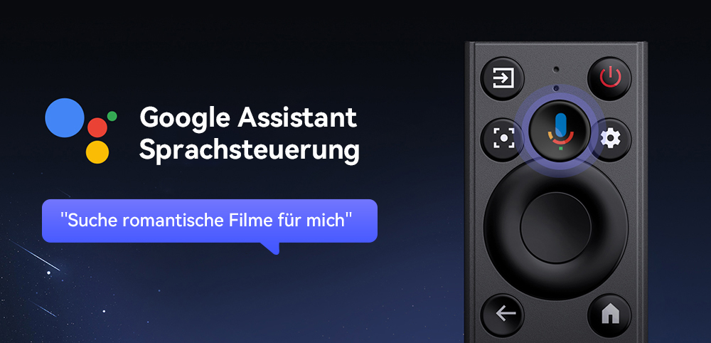 [Netflix- und Google TV-zertifiziert] ETOE Seal Pro-Projektor, 1000 ANSI, Google TV, Dolby Audio-zertifiziert, natives 1080P, automatische Trapezkorrektur, 2 x 10 W Lautsprecher, integrierter Chromecast, Google Assistant