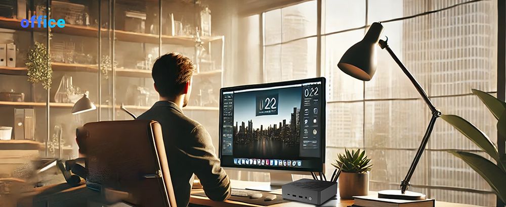 MINIX Elite EU715-AI Mini PC, Intel Core Ultra 7-155H 8 Cores Max 4.8GHz, 32GB DDR5 RAM 1TB SSD, HDMI + DP + Thunderbolt 4 + Type - C Quad 4K@60Hz Display, WiFi 6E, Bluetooth 5.3, 2*2.5G RJ45, 3*USB3.2, 1*Audio Jack - US Plug