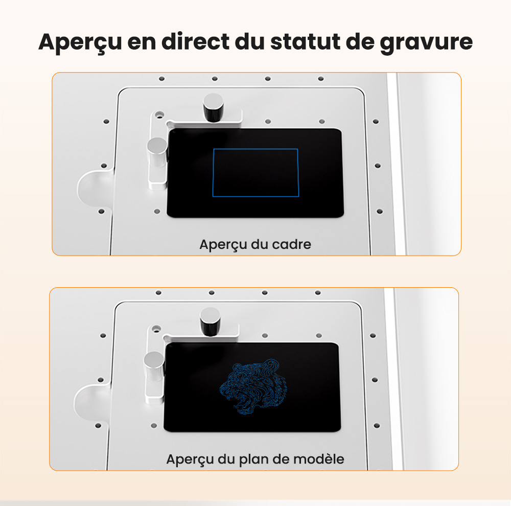 Mecpow X1 Graveur Laser Double, 2W IR + 10W Diode, Vitesse de 5000mm/s, Zone 105&times;105mm