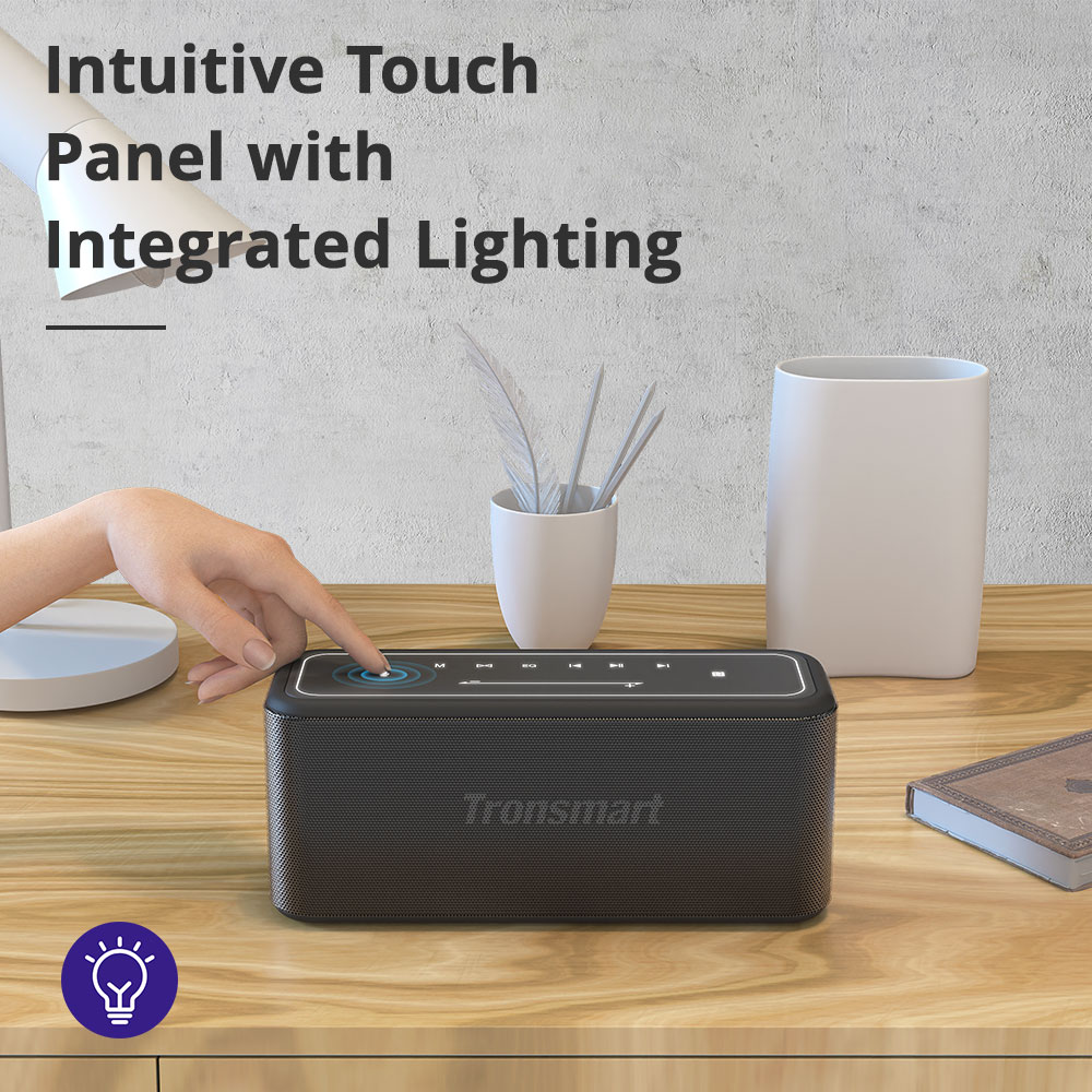 Tronsmart Mega Pro 60W-os vezet&eacute;k n&eacute;lk&uuml;li hangsz&oacute;r&oacute; SoundPulse IPX5 hangseg&eacute;d NFC TWS p&aacute;ros&iacute;t&aacute;ssal